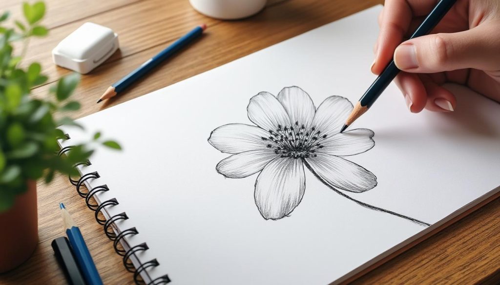 apprenez à dessiner une fleur facile grâce à ce guide simple et rapide, étape par étape, idéal pour les débutants.