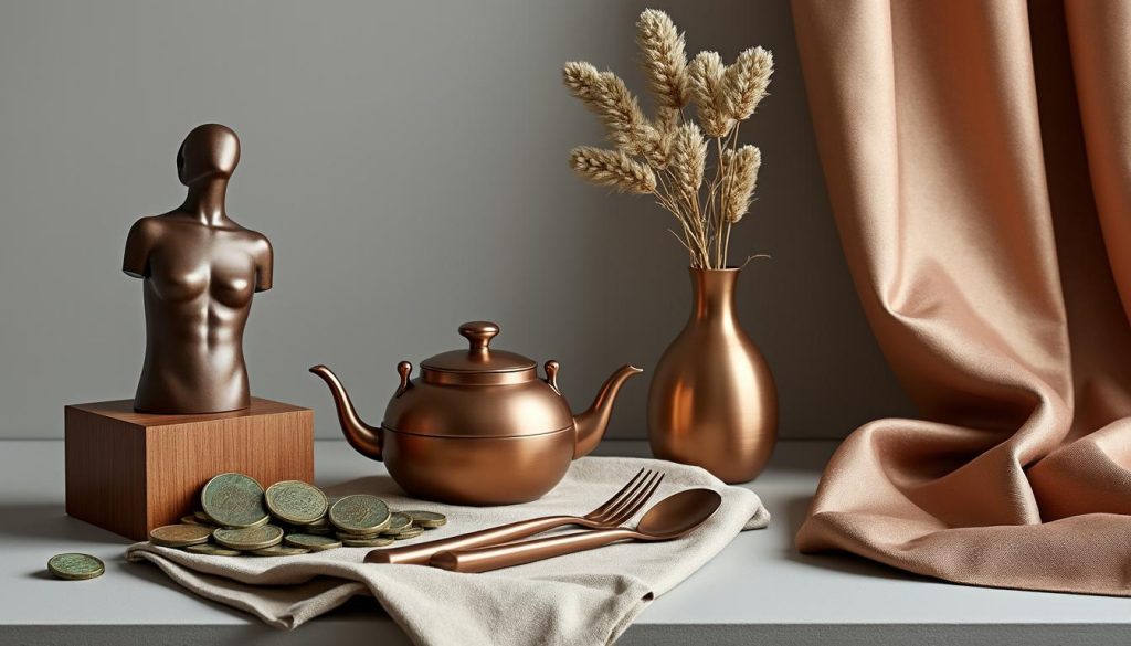 explorez les différentes nuances de la couleur bronze et apprenez comment l'utiliser pour sublimer vos créations et votre décoration.