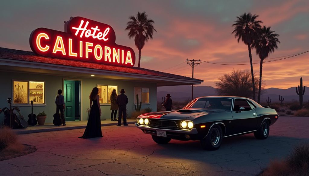 découvrez l'analyse détaillée des paroles de 'hotel california' des eagles, avec une explication complète de leur signification et des messages cachés.
