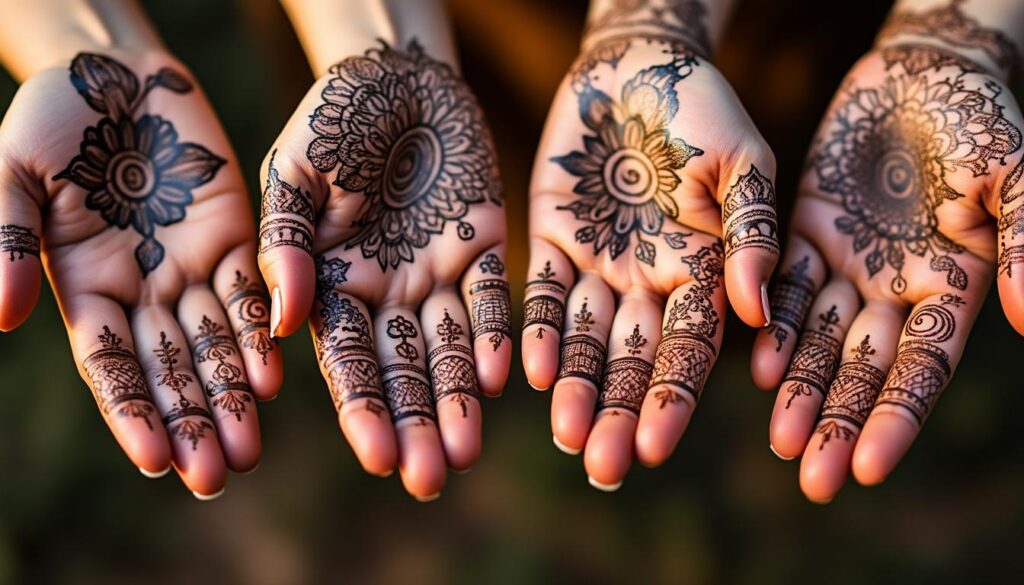 apprenez les techniques variées de mehndi design pour embellir vos mains avec des motifs traditionnels et modernes, parfaits pour toutes les occasions.