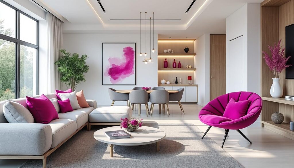 découvrez comment utiliser la couleur fuchsia pour apporter dynamisme et énergie à votre décoration intérieure avec style et originalité.