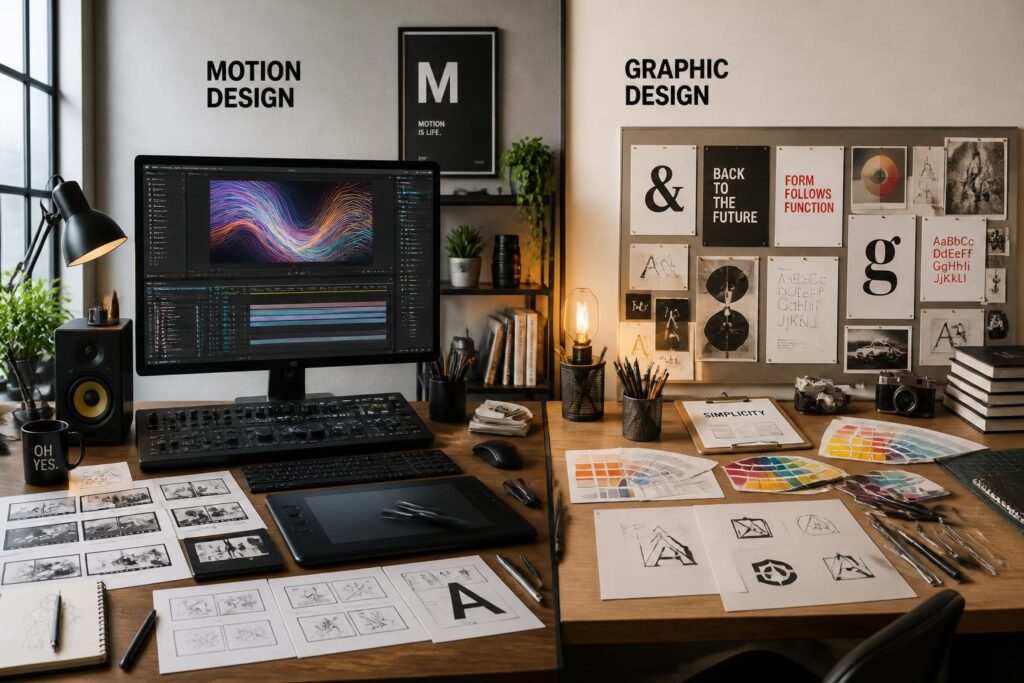 découvrez les différences entre le motion design et le design graphique pour choisir la meilleure approche créative adaptée à vos projets et captiver votre audience efficacement.