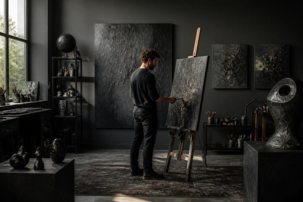 découvrez pourquoi la couleur anthracite, avec sa teinte sombre et élégante, séduit les artistes et transforme le monde de l’art en apportant profondeur et modernité.