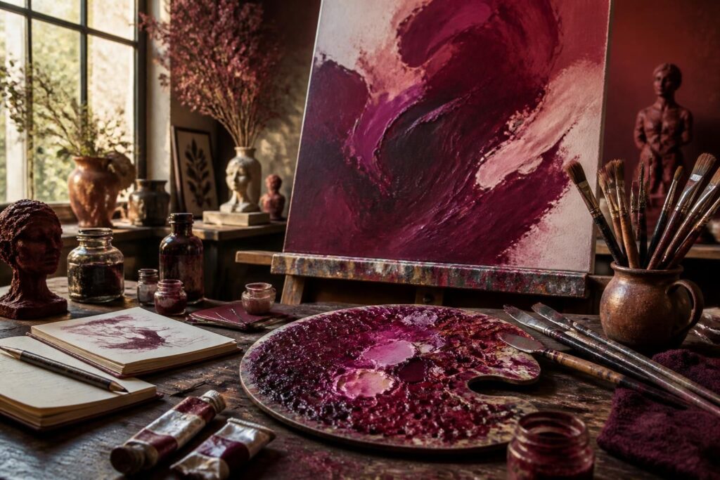 découvrez comment la couleur bordeaux, avec sa teinte riche et profonde, inspire artistes et créateurs à travers des œuvres et créations uniques.
