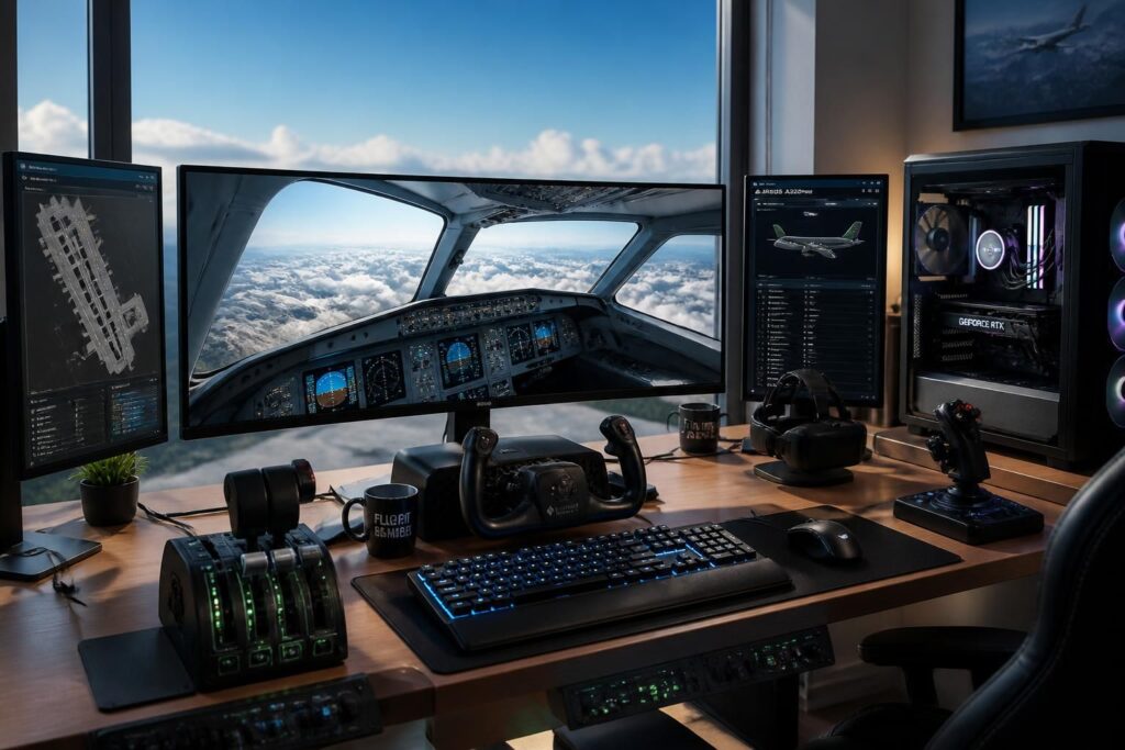 découvrez la configuration idéale pour msfs 2024 et profitez pleinement de flight simulator avec des performances optimales et une expérience de vol immersive.