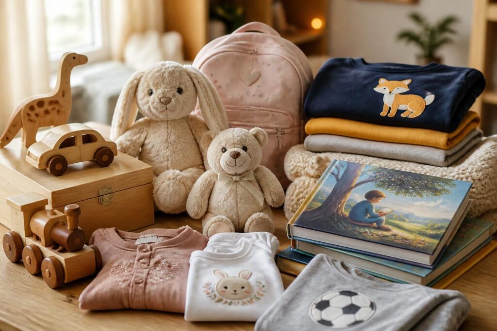 découvrez notre sélection de cadeaux personnalisés pour enfants, adaptés à tous les âges et toutes les occasions. offrez un présent unique et mémorable qui fera plaisir à coup sûr !