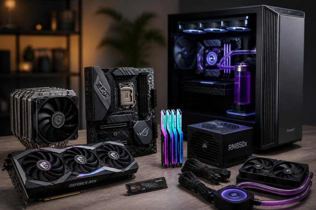 découvrez la liste essentielle des composants indispensables pour monter un pc gamer performant, optimisé pour une expérience de jeu fluide et puissante.