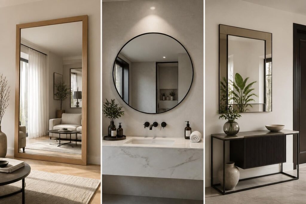 découvrez nos miroirs design parfaits pour sublimer votre salon, salle de bain ou entrée. suivez les dernières tendances déco pour un intérieur élégant et moderne.